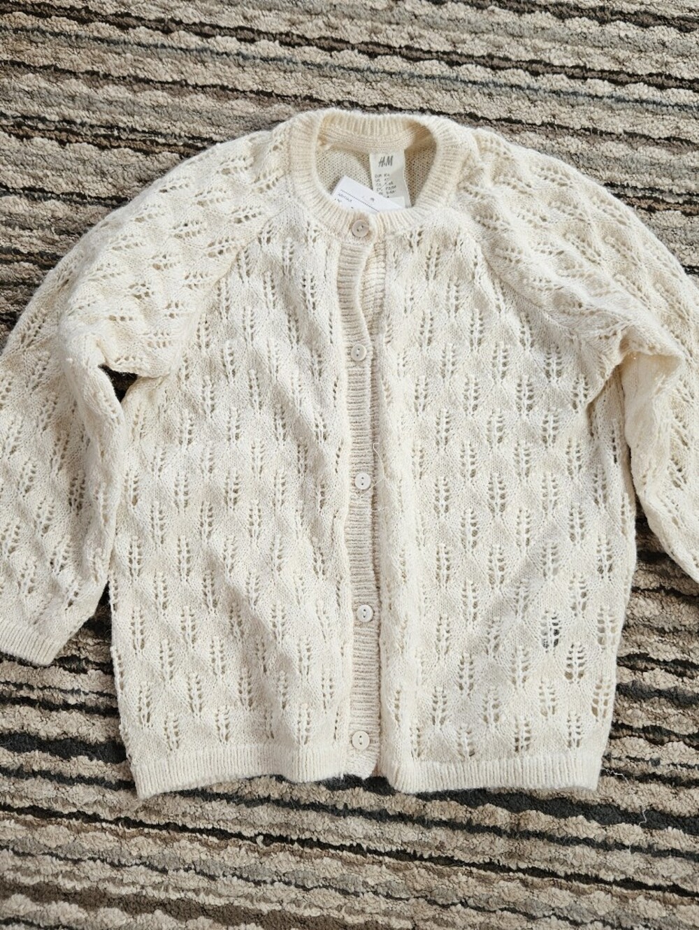 H&M Cream Knit Cardigan